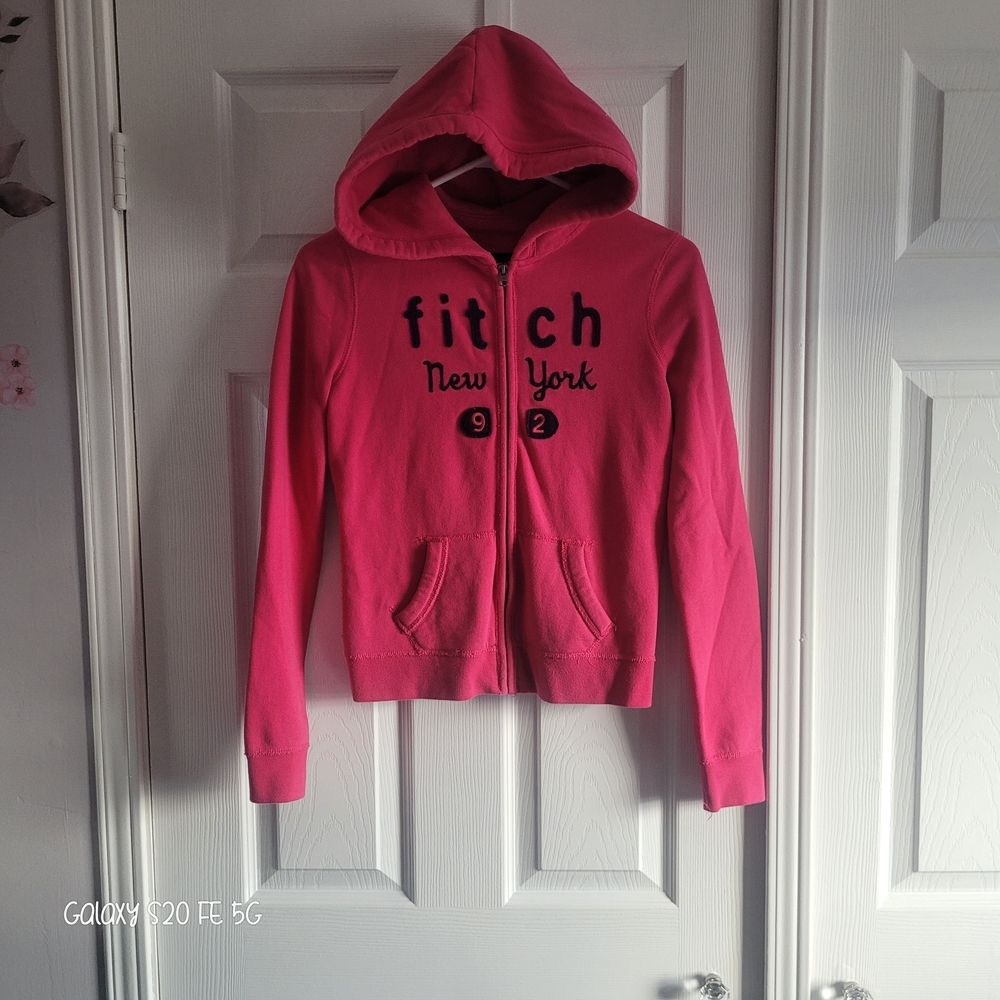 Abercrombie & Fitch Kids Pink Zip-Up Hoodie